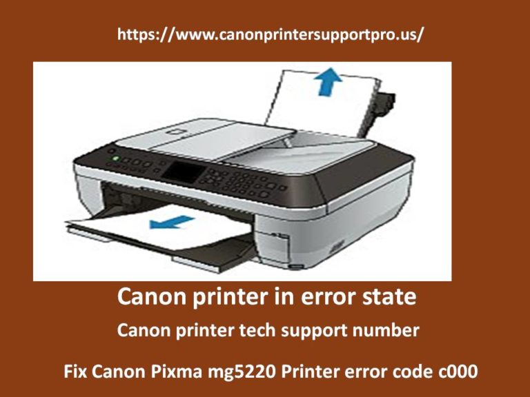 What Are Steps To Fix Canon Pixma Mg5220 Printer Error Code C000 4380