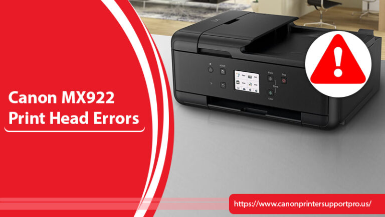 Troubleshoot Canon Printer Mx922 Print Head Errors 6102