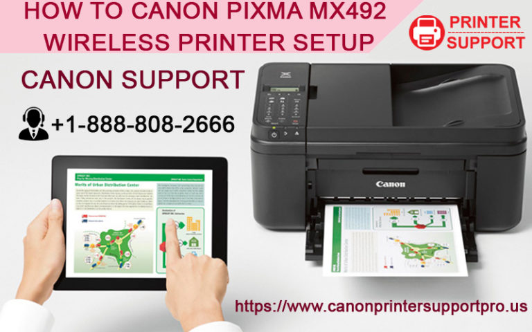 How To Canon Pixma Mx492 Wireless Printer Setup 1663