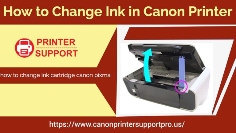 how to put ink cartridge in canon printer