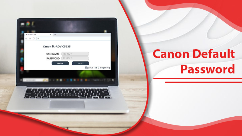 canon c3822i default password